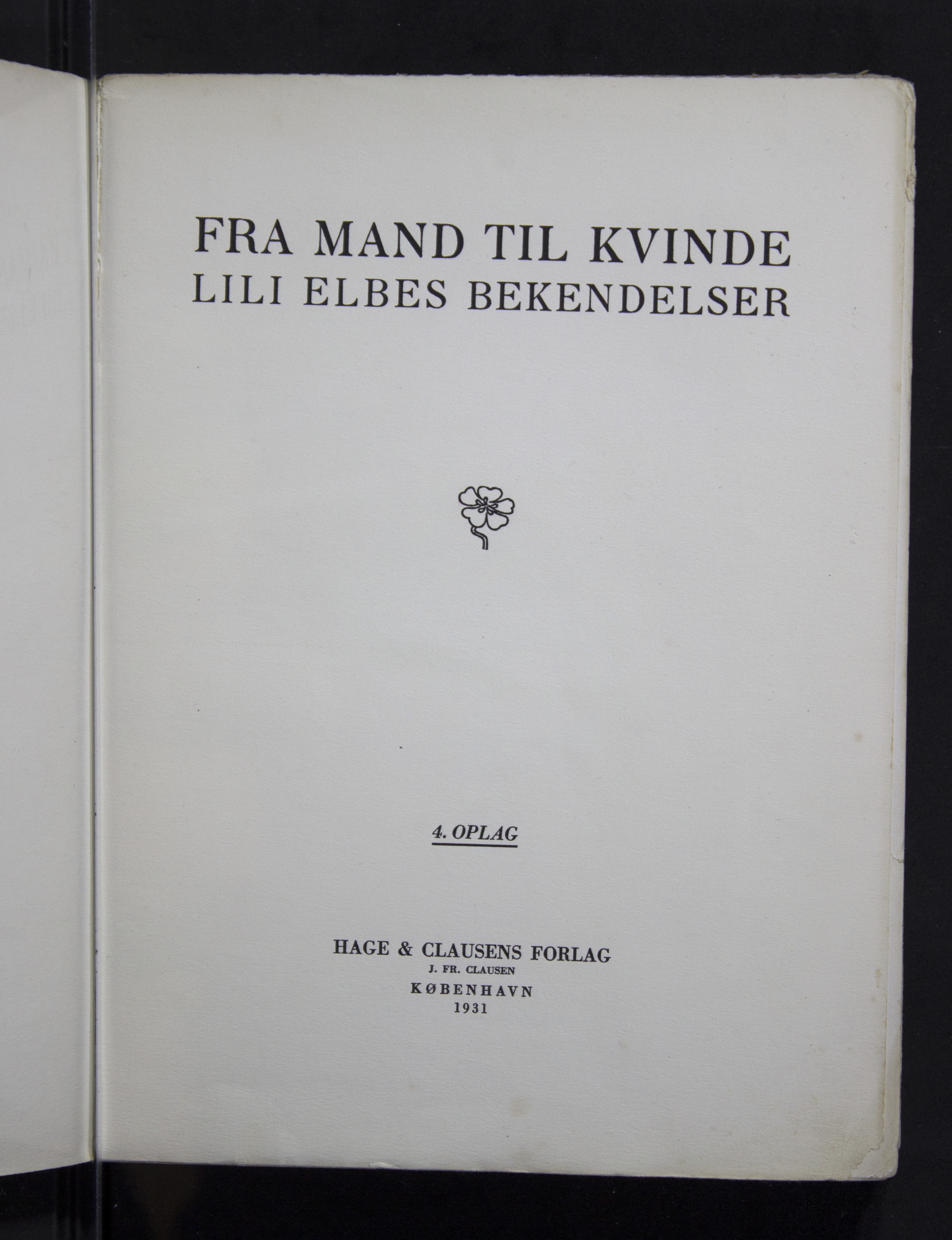Man Into Woman - Fra Mand Kvinde: Lili Elbes Bekendelser (Danish Edition) Man Into Woman (Danish Edition)